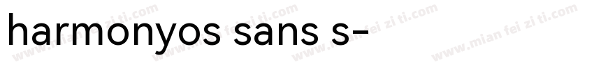 harmonyos sans s字体转换